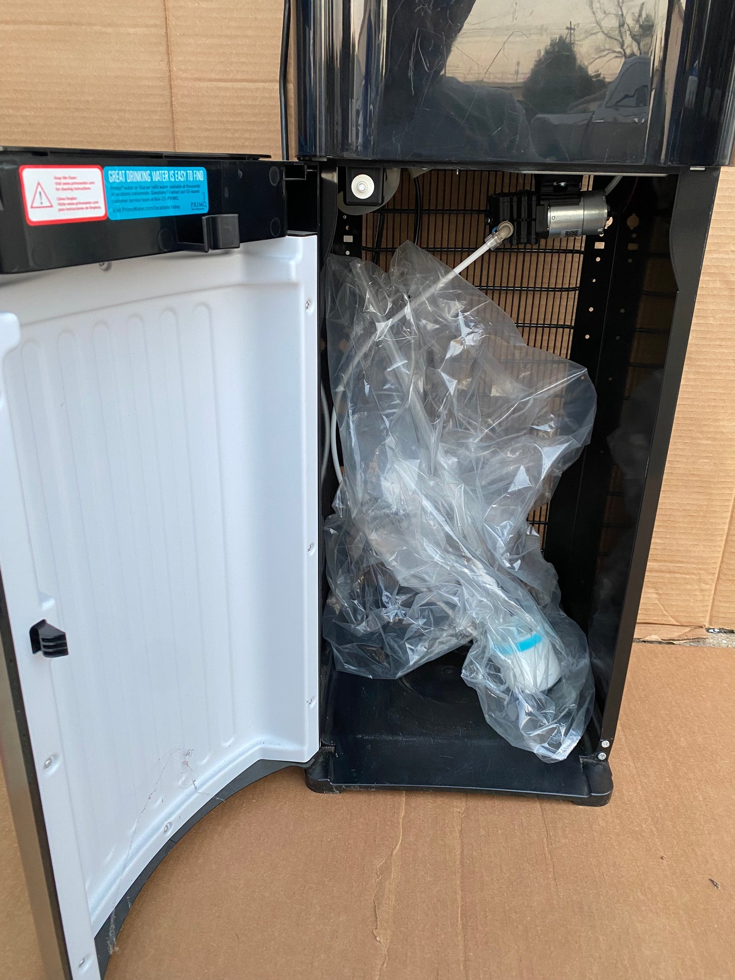 Primo Cold & Heat 5 Gallon Bottom Load Water Dispenser Machine, 41" Tall- (READ)