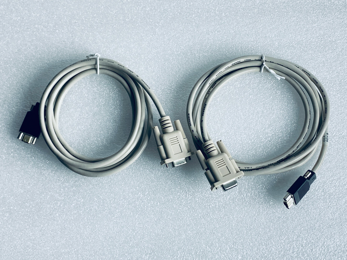 lot Of 2 - HP Mini DB9 RS232 Male To DB9 Serial Male 6Ft. Cable, 35-00000192