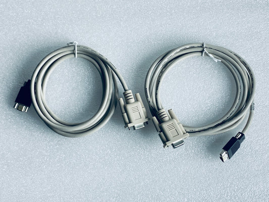 lot Of 2 - HP Mini DB9 RS232 Male To DB9 Serial Male 6Ft. Cable, 35-00000192