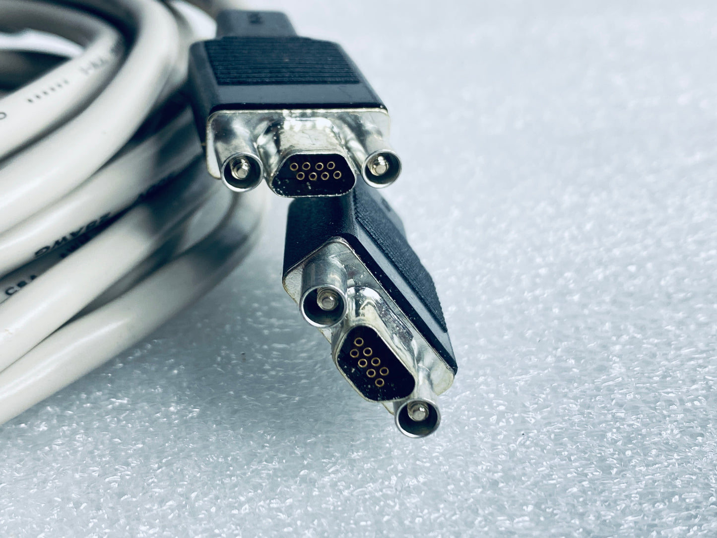 lot Of 2 - HP Mini DB9 RS232 Male To DB9 Serial Male 6Ft. Cable, 35-00000192