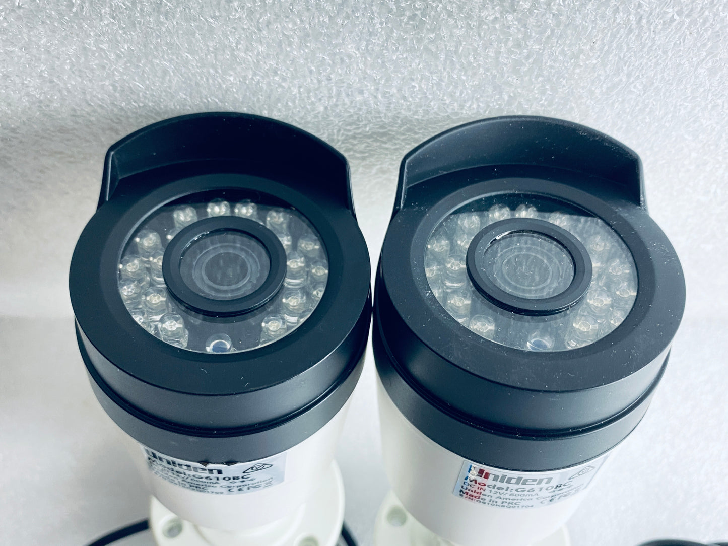 lot Of 2 - Uniden Guardian 1080p Bullet BNC In/Outdoor Security Cameras, G610BC