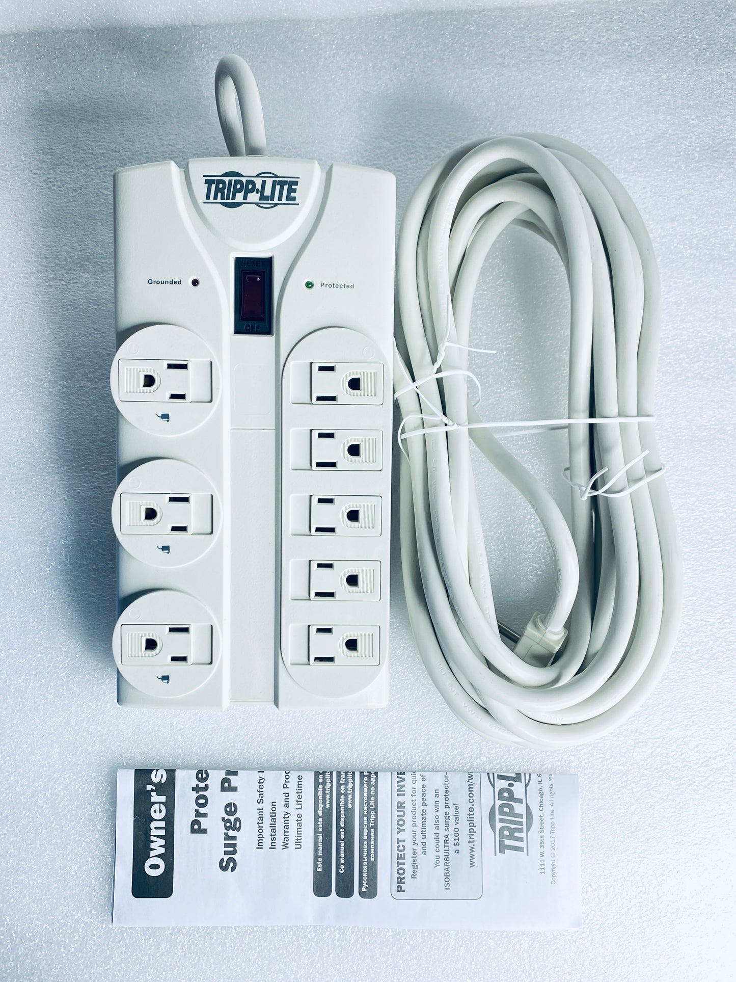 new Other - Tripp Lite Protect It! 8 Outlet Surge Protector With 25ft. Cable