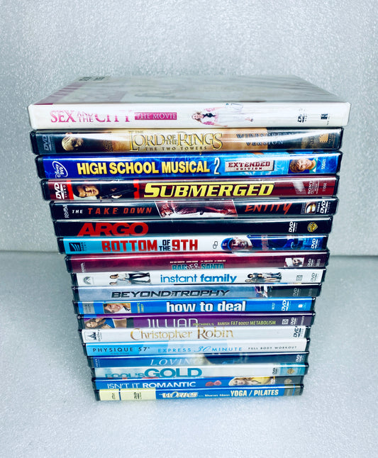 #08 - lot Of 18 New - Mixed DVD Movies - (IN CONDITION AS SHOWN)