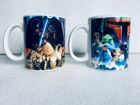 lot Of 2 -Galerie Lucasfilm Star Wars Coffee Mug Cups, Dishwasher/Microwave Safe