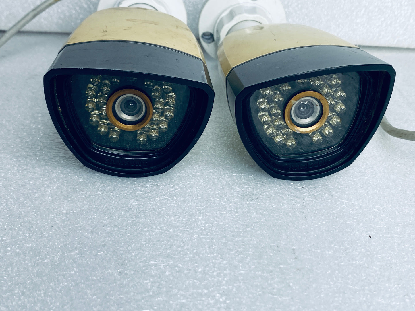 Lot Of 2-Samsung Wired Digital Colour Video Security Cameras, SDC-7340BCN-(READ)
