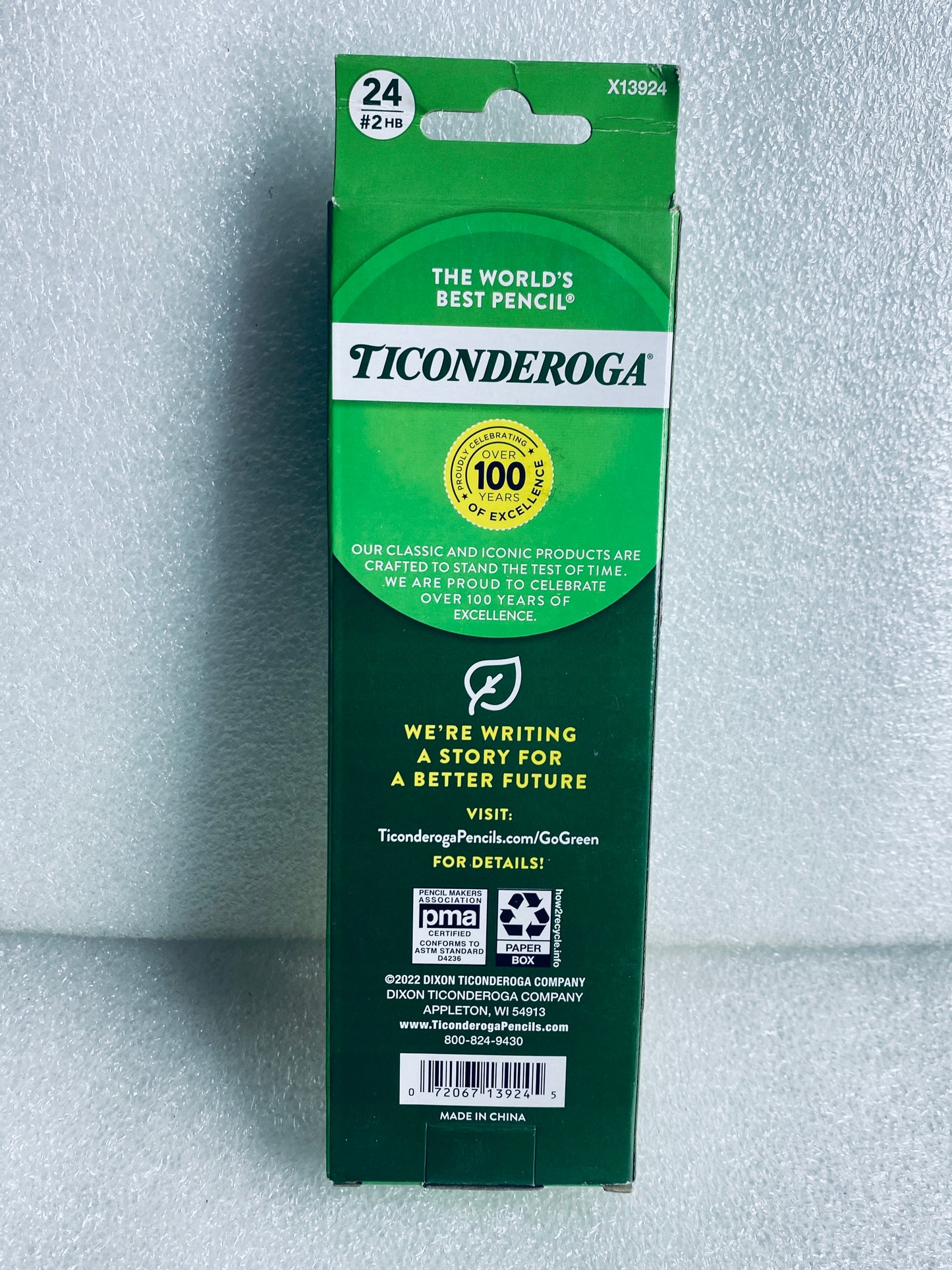 lot Of 6 New - Ticonderoga Wood Pencils, Unsharpened #2 Lead, 24 Count Each