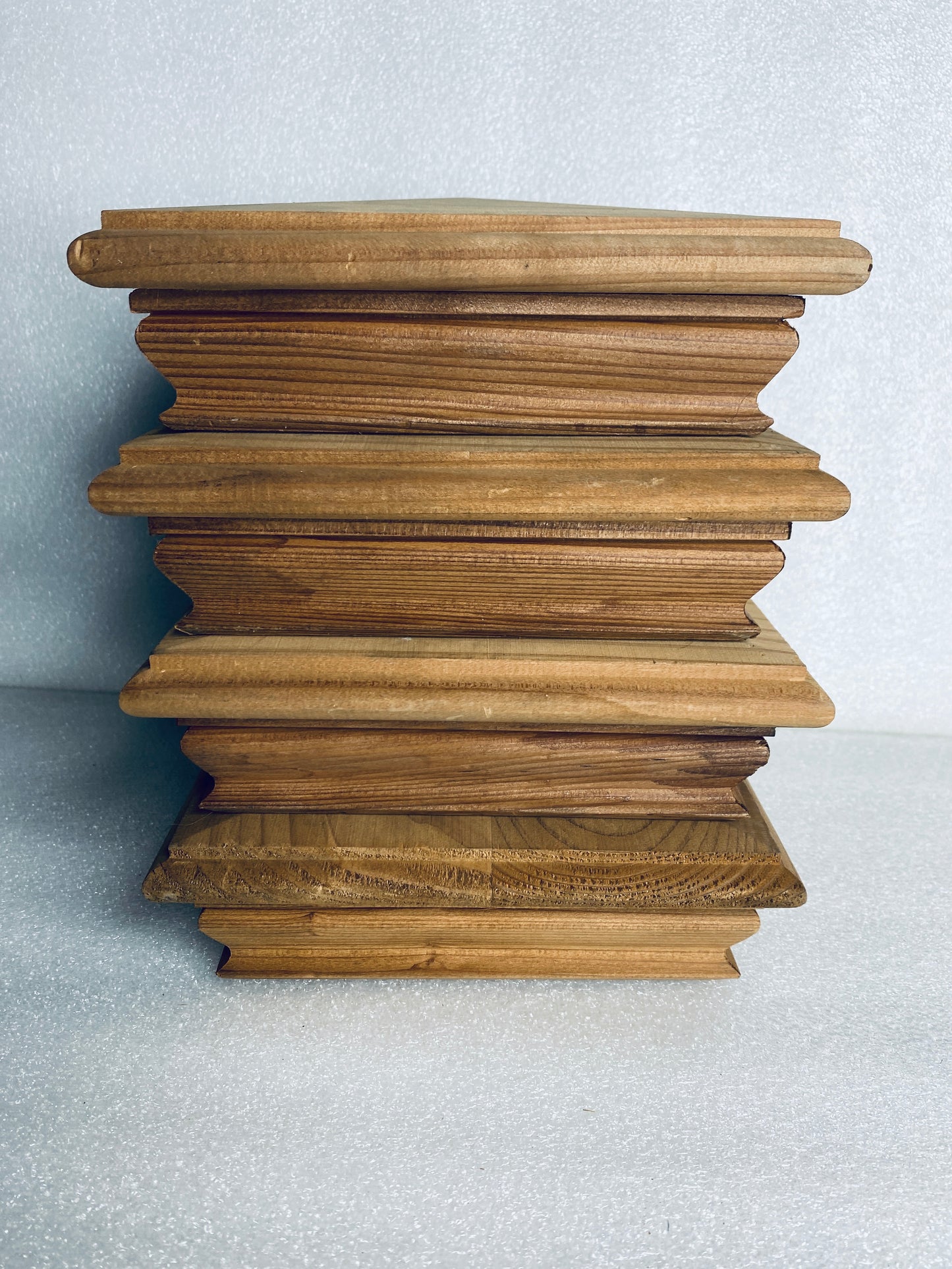 lot of 3 New Other - Woodway Decorative Redwood 6” x 6” Pyramid Postcaps