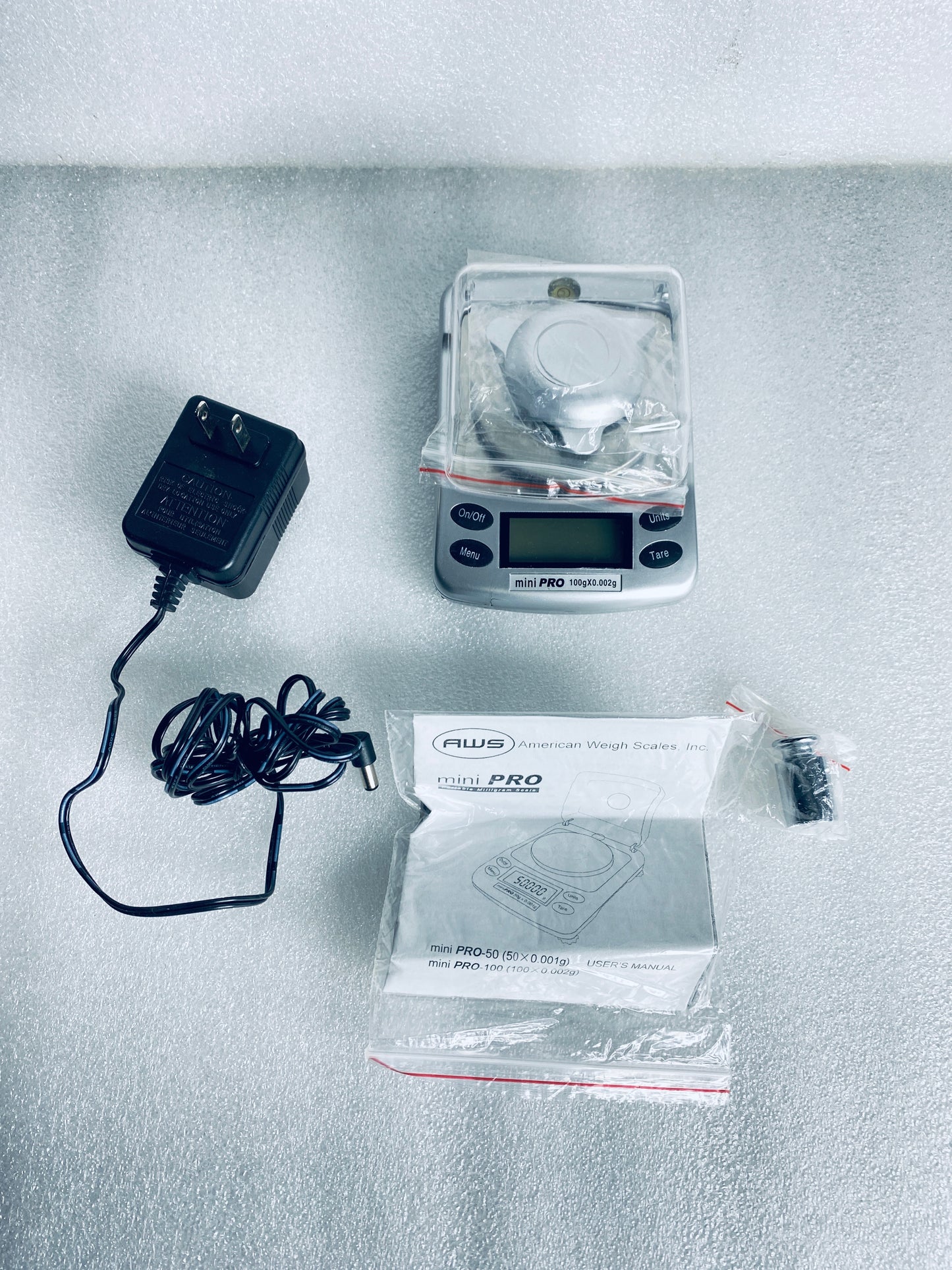 AWS mini Pro Portable Precision Balance 100gX0.002g Scale