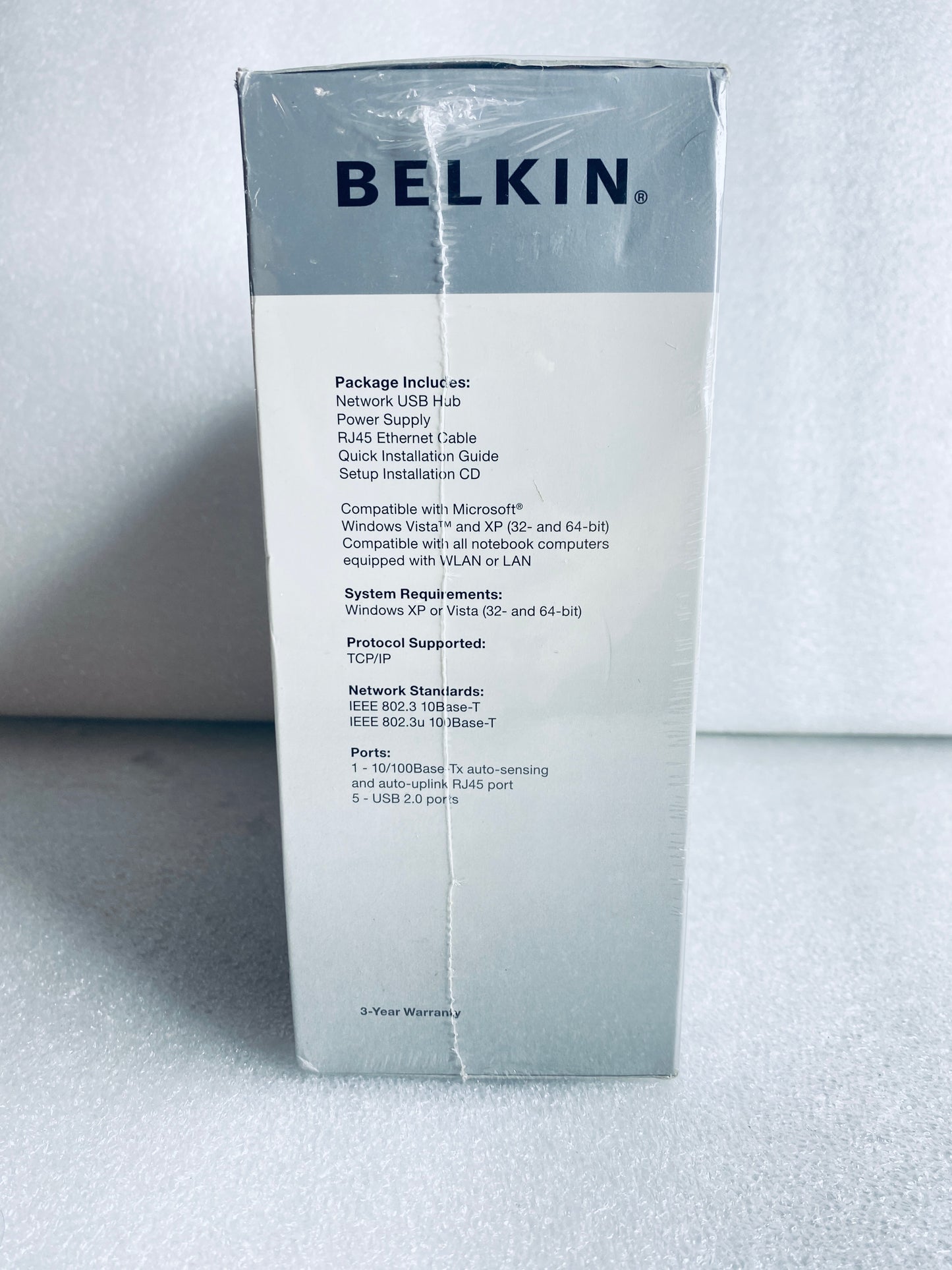 #62 - New Belkin Black Network USB Hub, F5L009 - (READ) - (IN CONDITION AS SHOWN)