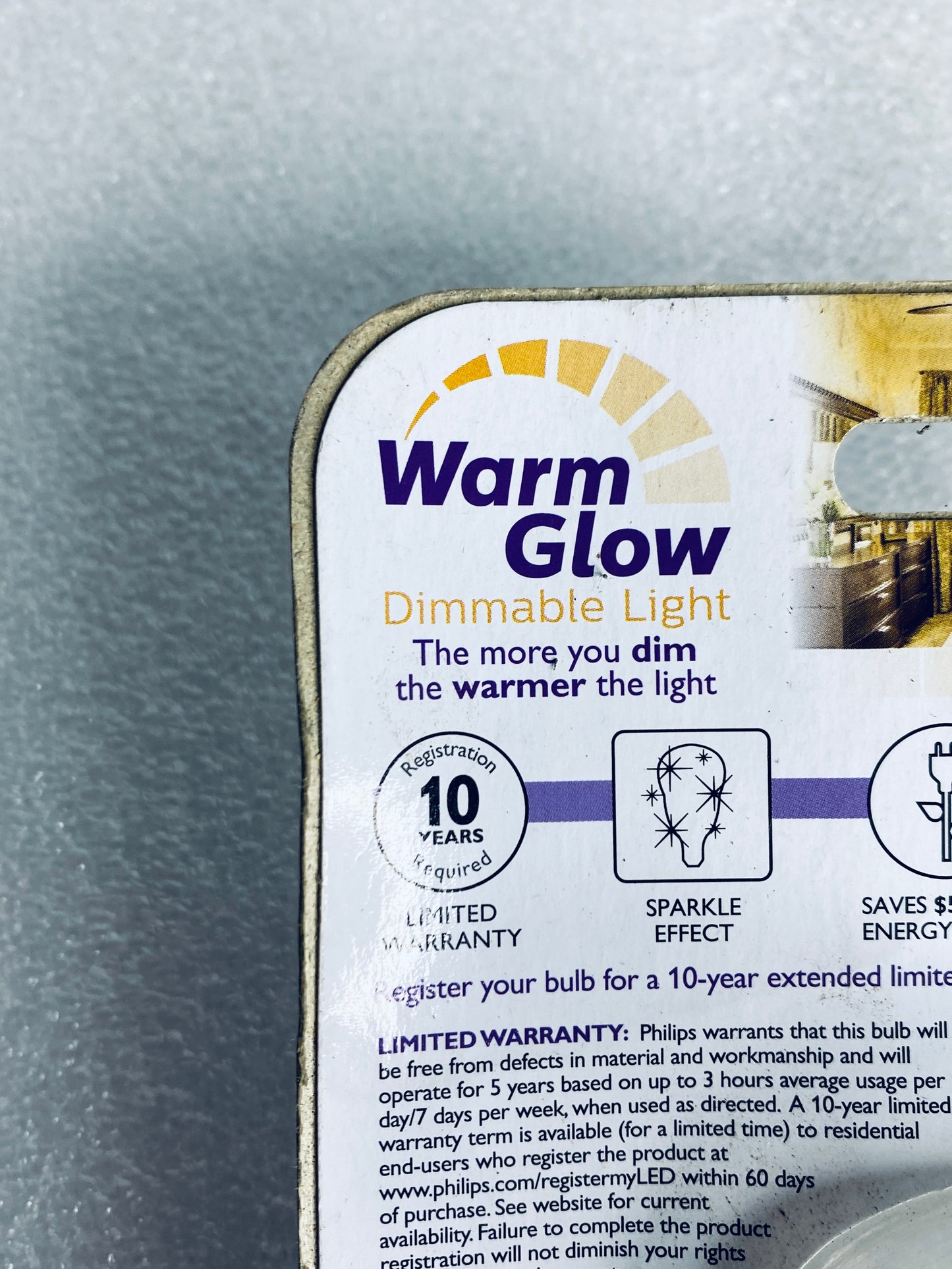 new Other - Philips LED 40w Replacement 4.5w Soft White To Warm Dimmable Light