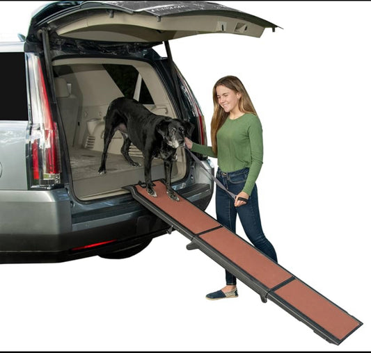 Pet Gear 71” x 16” x 4” Foldable Travel Ramp For Pets W/ 200lb Load Capacity