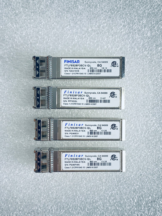 Lot Of 4 - Finisar FTLF8528P3BCV-QL 8G FC 850nm Transceiver Module