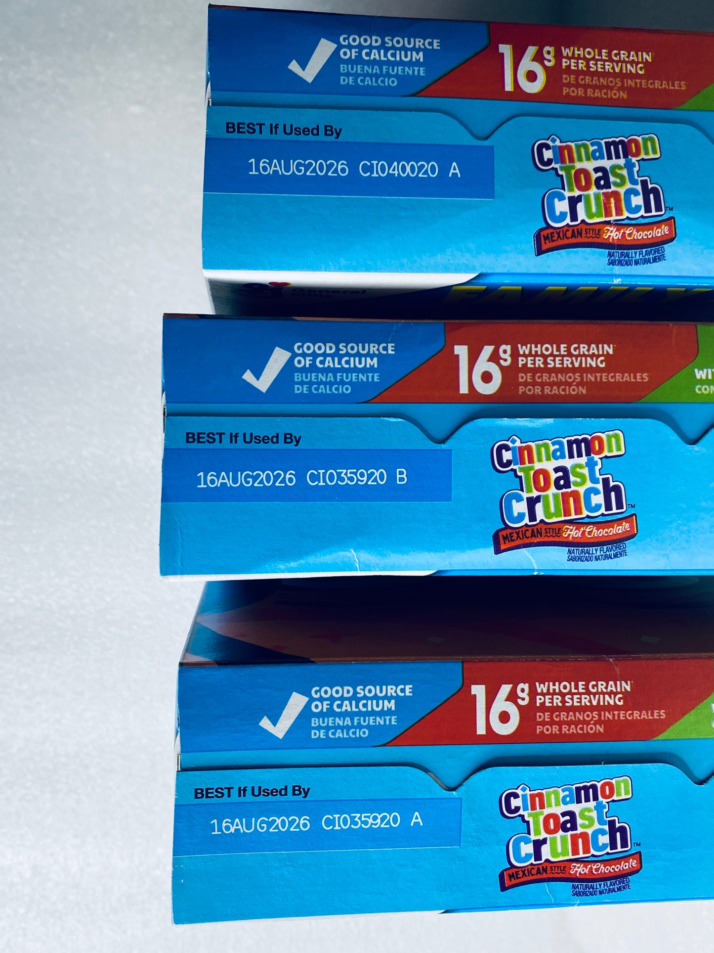 lot Of 3 New - Cinnamon Toast Crunch Mexican Style Hot Chocolate, 18.8 oz. Each