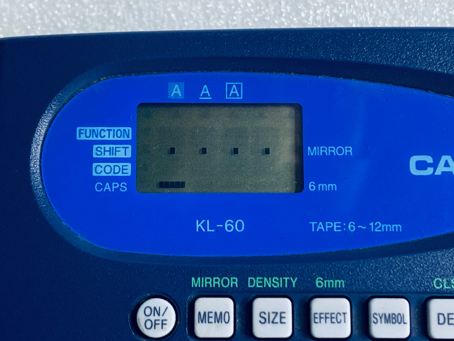 casio KL-60 EZ - Label Printer Label It! With 9mm Clear Tape/Black Ink