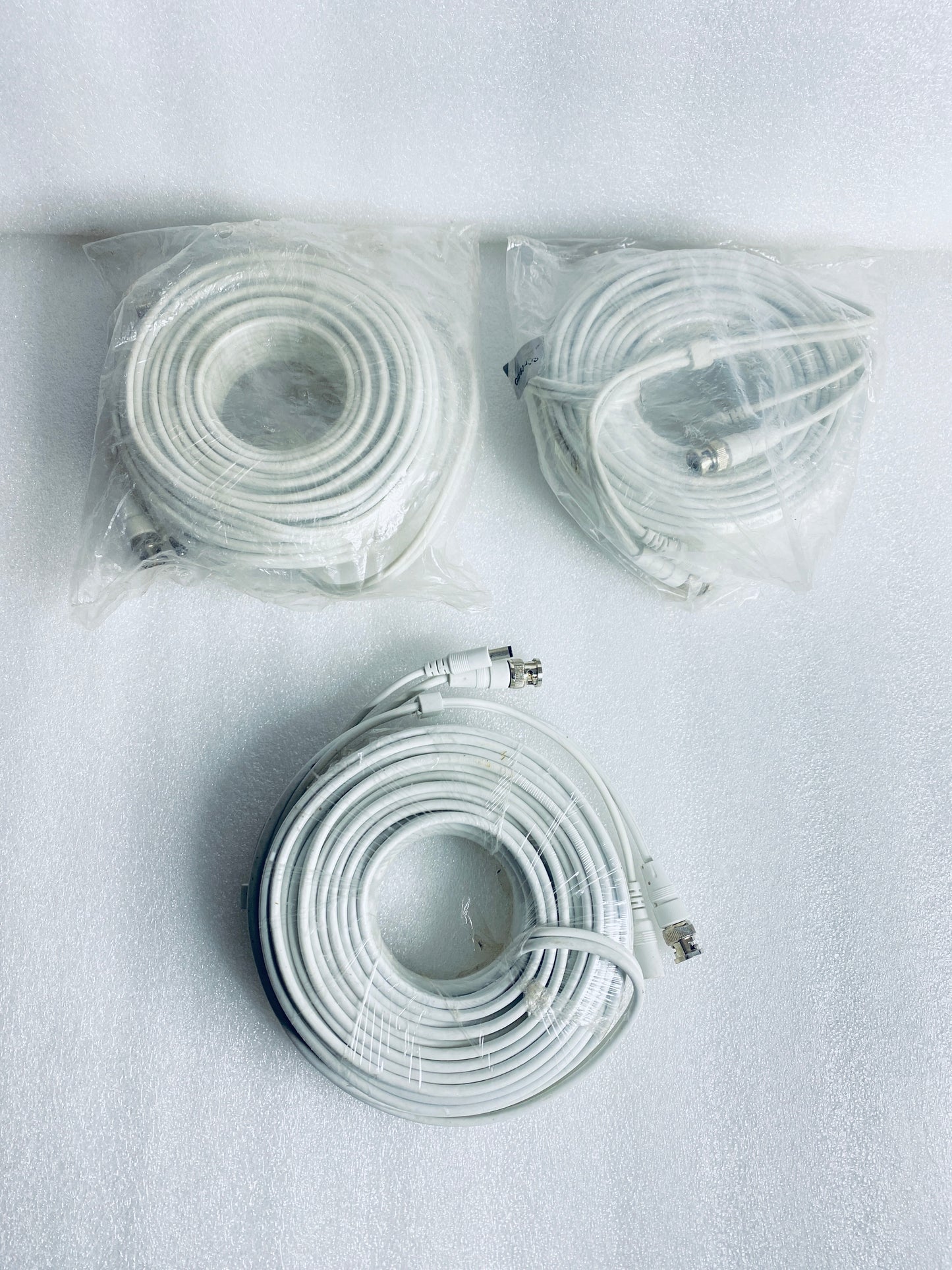 lot of 3 New Other - GW 60ft. White BNC Security Cables