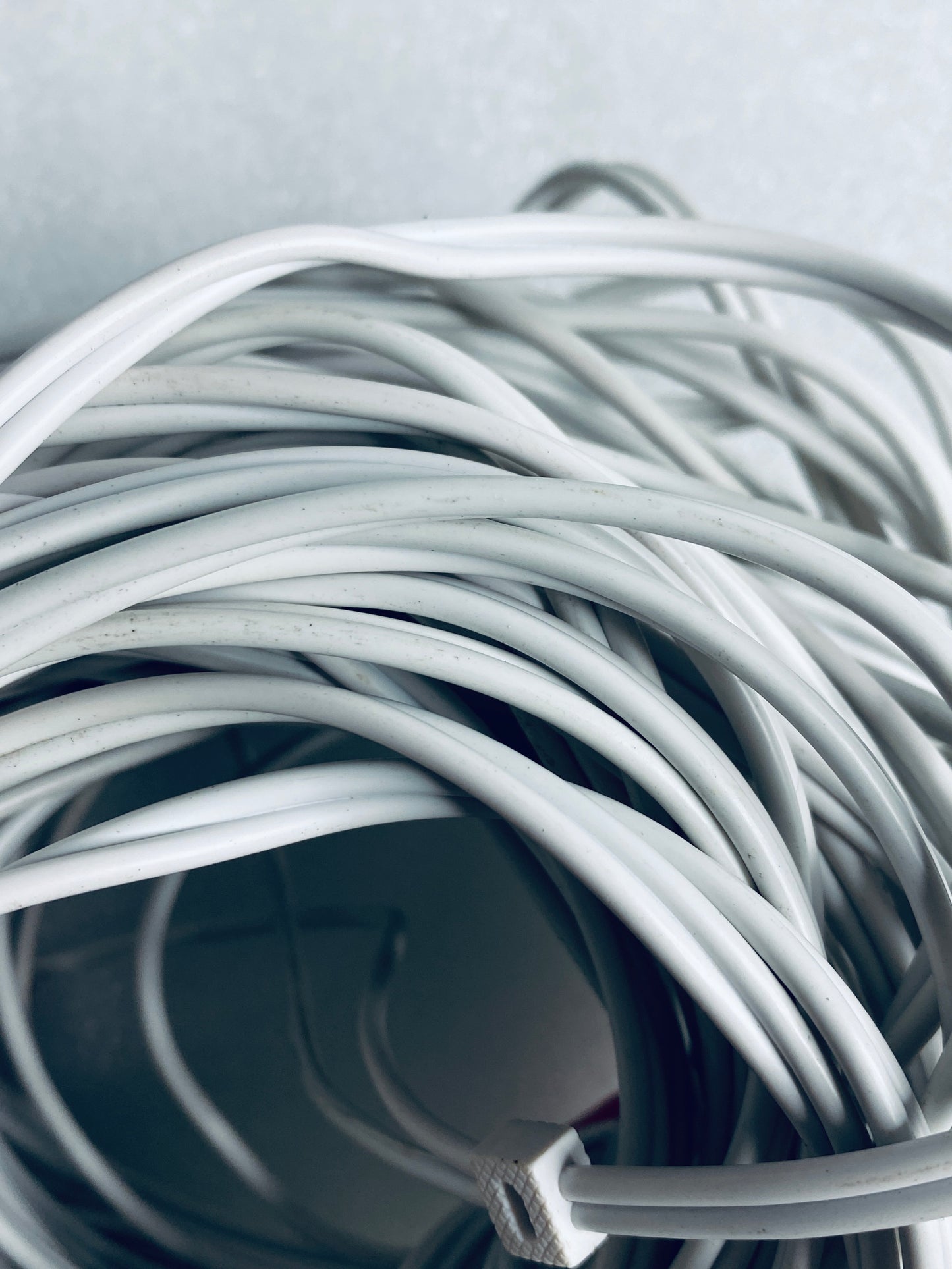 lot of 3 - ONN 100ft. White BNC Security Cables
