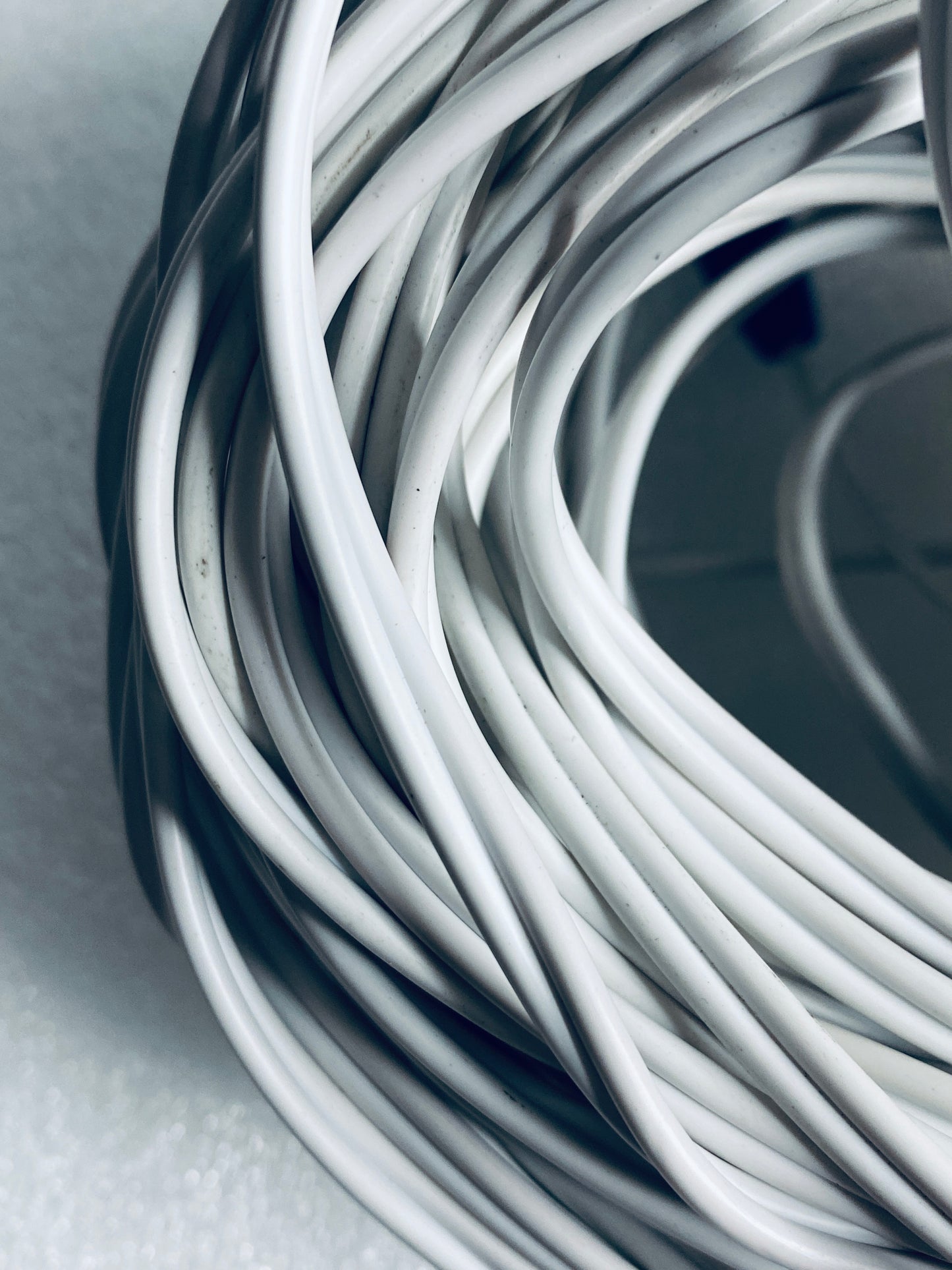 lot of 3 - ONN 100ft. White BNC Security Cables