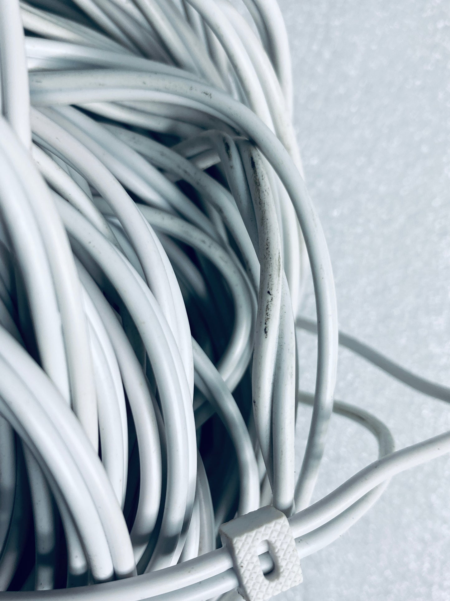 lot of 3 - ONN 100ft. White BNC Security Cables