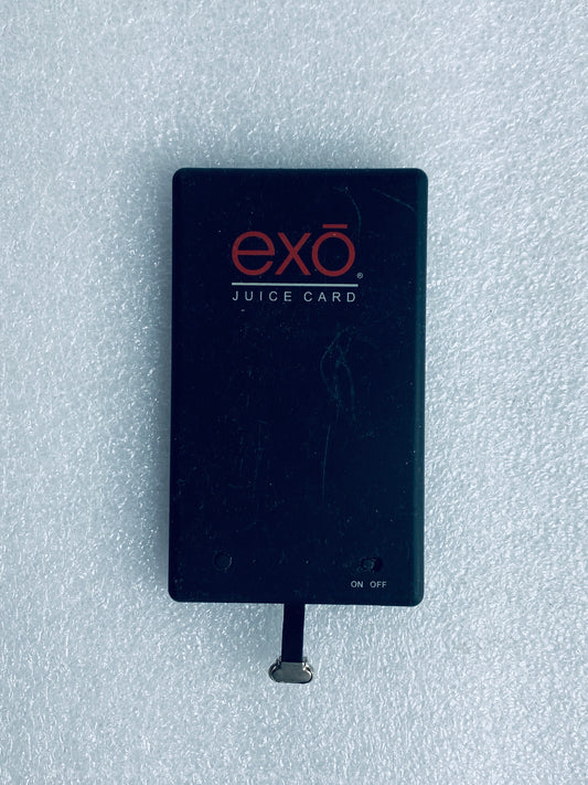 eXO Juice Card 2,800 mAh 5V 1A Portable Micro Charger, Black