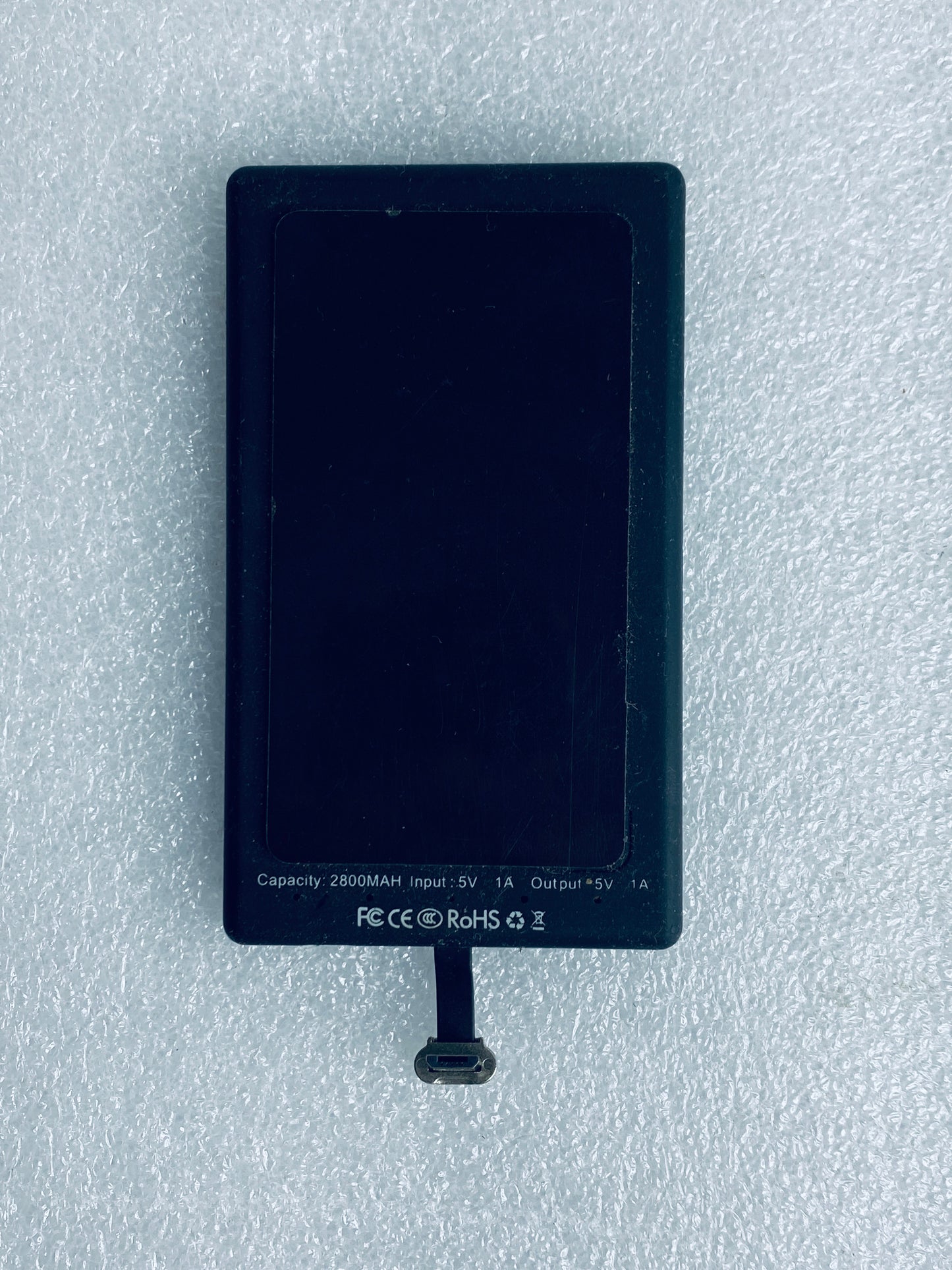 eXO Juice Card 2,800 mAh 5V 1A Portable Micro Charger, Black