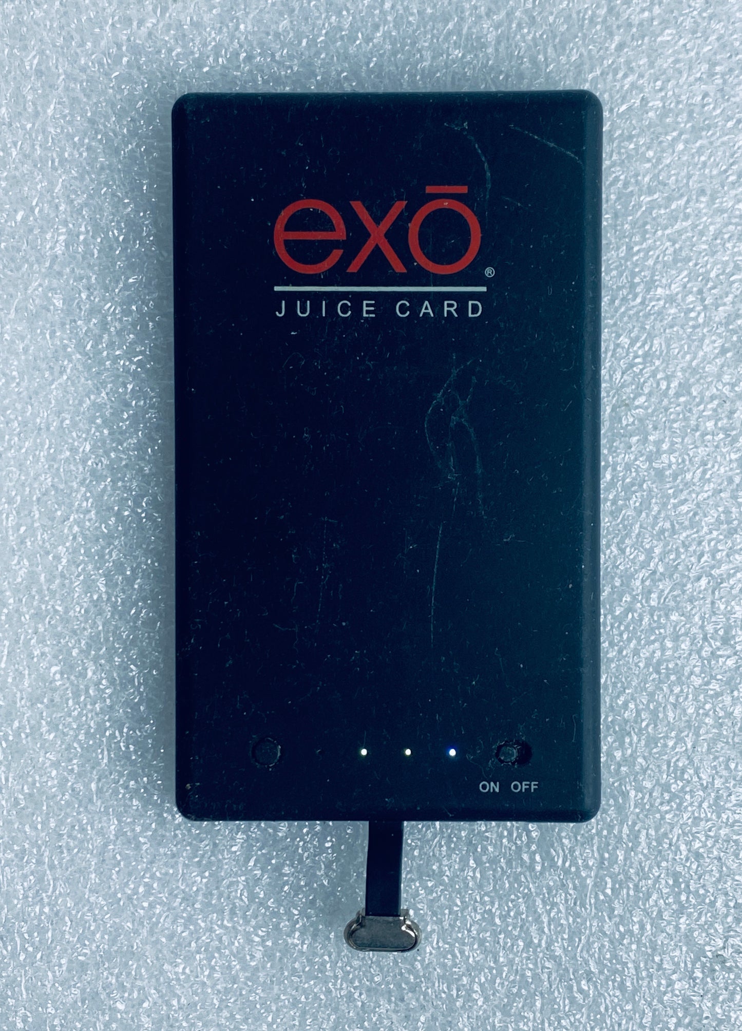 eXO Juice Card 2,800 mAh 5V 1A Portable Micro Charger, Black