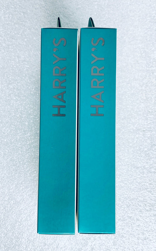 #170 - lot Of 2 New - Harry’s Tropical Green Razor Handle + 2 / 5-Blade Cartridges - (READ) - (AS SHOWN)