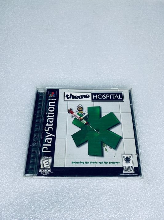 Sony PlayStation 1 PS1 Theme Hospital Video Game, Black Label - (READ)