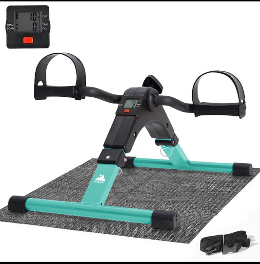 new Other -Evoland Folding Under Desk Mini Exercise Bike With LCD Display - READ
