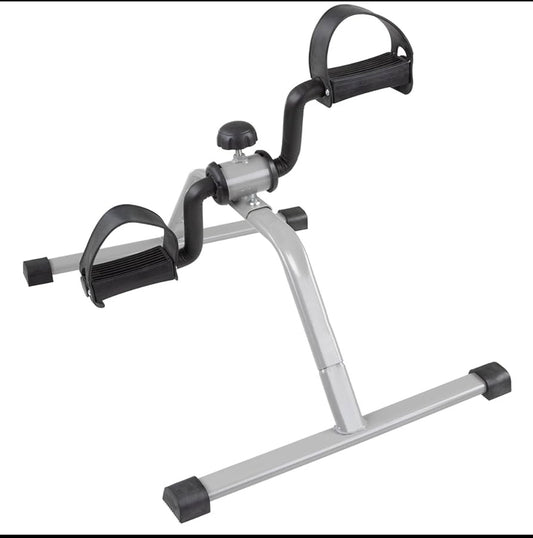 new Other -Wakeman Fitness Portable Pedal Under Desk Exercise Bike, Silver -READ