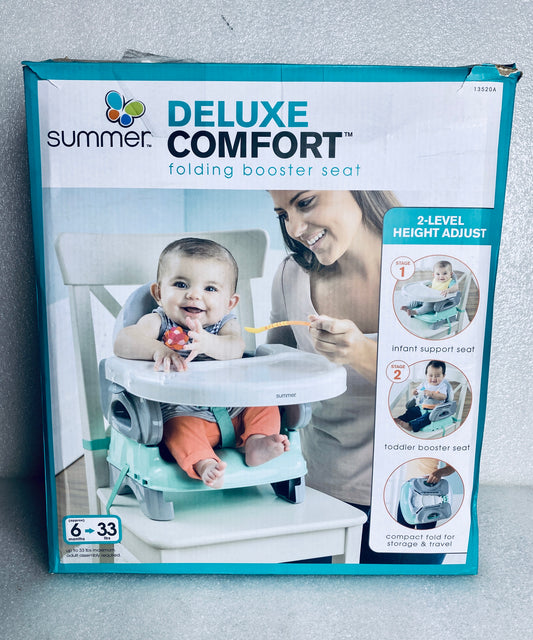 #89 - new Other - Summer Unisex Deluxe Comfort Folding Booster Seat Up To 33lbs - (IN CONDITION AS SHOWN)