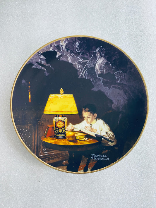 #97 - norman Rockwell "Paths Of Glory" 8 1/2" Decorative Plate With COA - (In Condition As Shown)