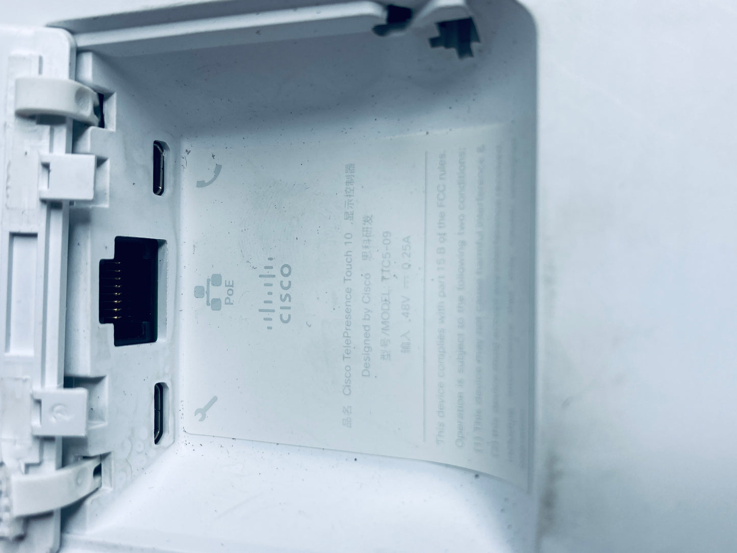 #106 - Cisco TelePresence Touch 10 Web Conference White Tablet, TTC5-09 - (IN CONDITION AS SHOWN)$$