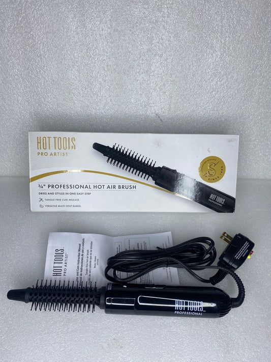 #112 - Hot Tools Pro Artist 3/4" Professional Hot Air Brush, HT1579, Black - (IN CONDITION AS SHOWN) $$
