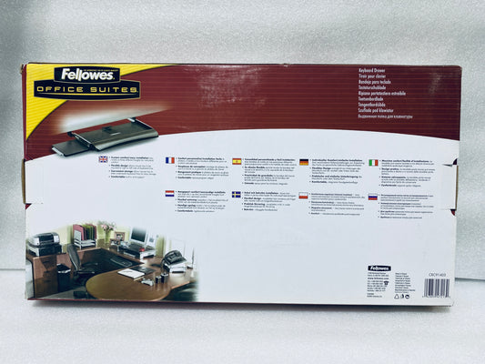 #120 - New Other - Fellowes Office Suites Underdesk Keyboard Drawer 20 1/8" x 7 3/4", Black - (READ) - (AS SHOWN)