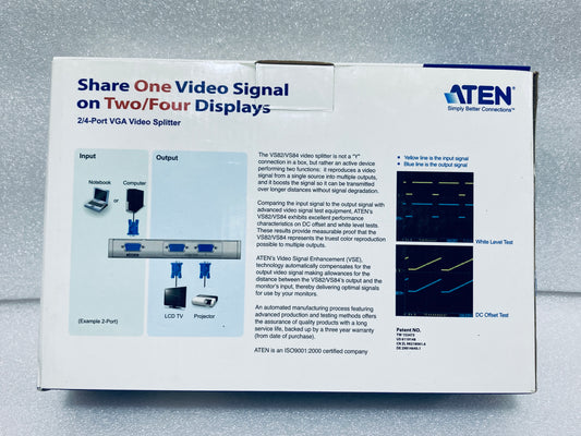 #126 - new Other - Aten VS82 2/4-Port VGA Video Splitter - (READ) - (AS SHOWN)