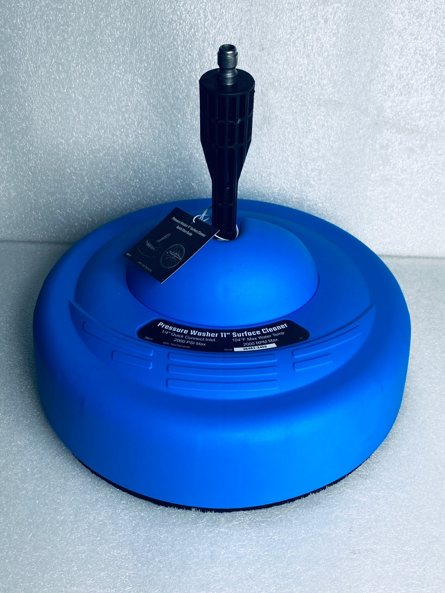 #151 - new Other - Pressure Washers 11" Surface Cleaner For Electric 2000 PSI  Pressure Washer With 1/4" Quick Connect Inlet, Blue - (READ) - (IN CONDITION AS SHOWN)