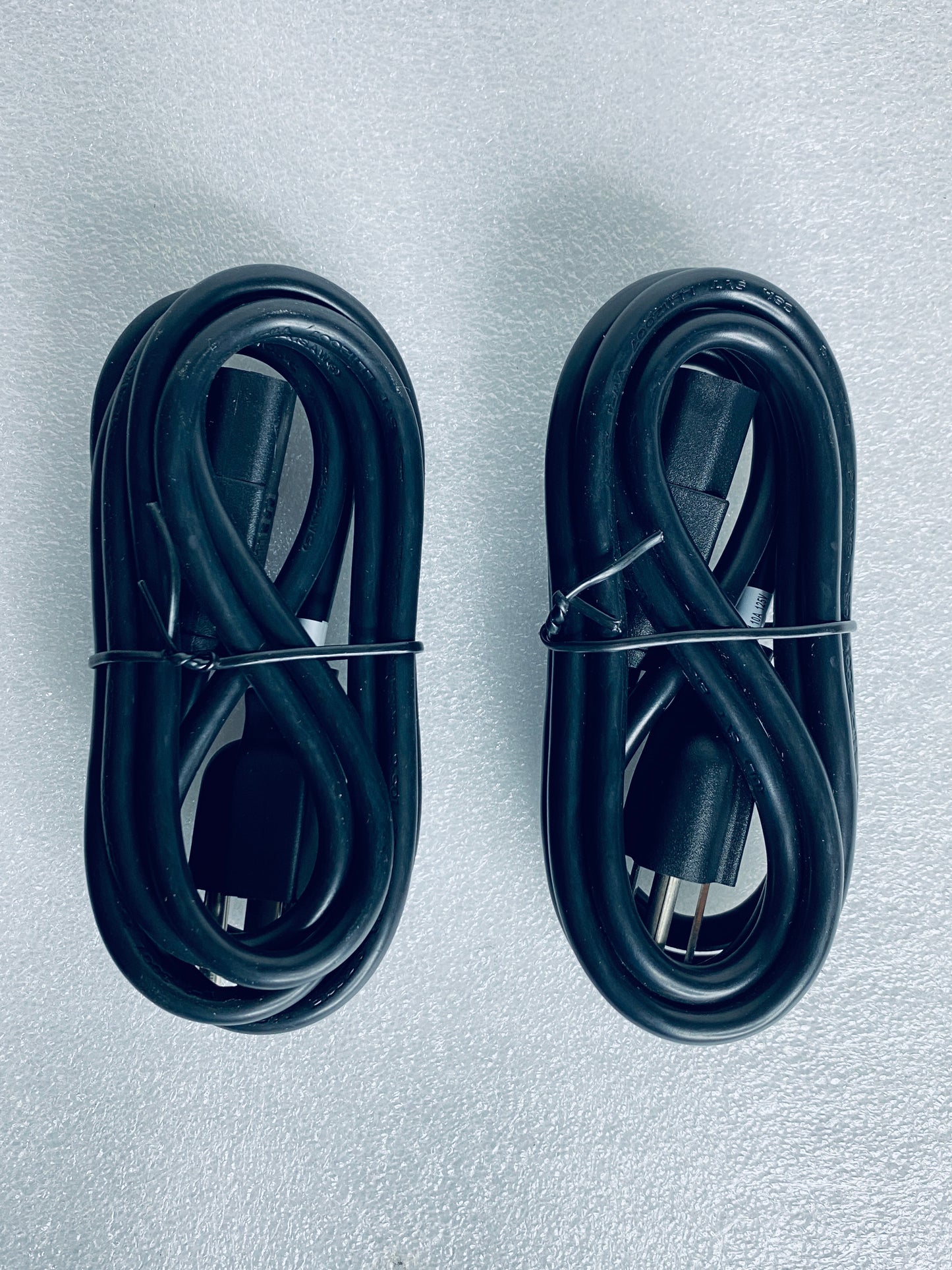 lot Of 2 New Other -King Cord KC-003 6" 10A 125V 3 Prong Power Cable, Black-READ