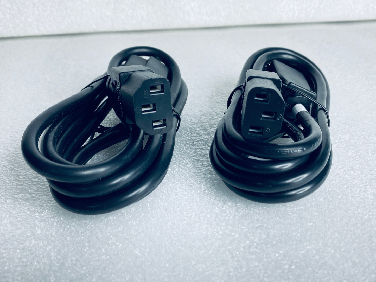 lot Of 2 New Other -King Cord KC-003 6" 10A 125V 3 Prong Power Cable, Black-READ
