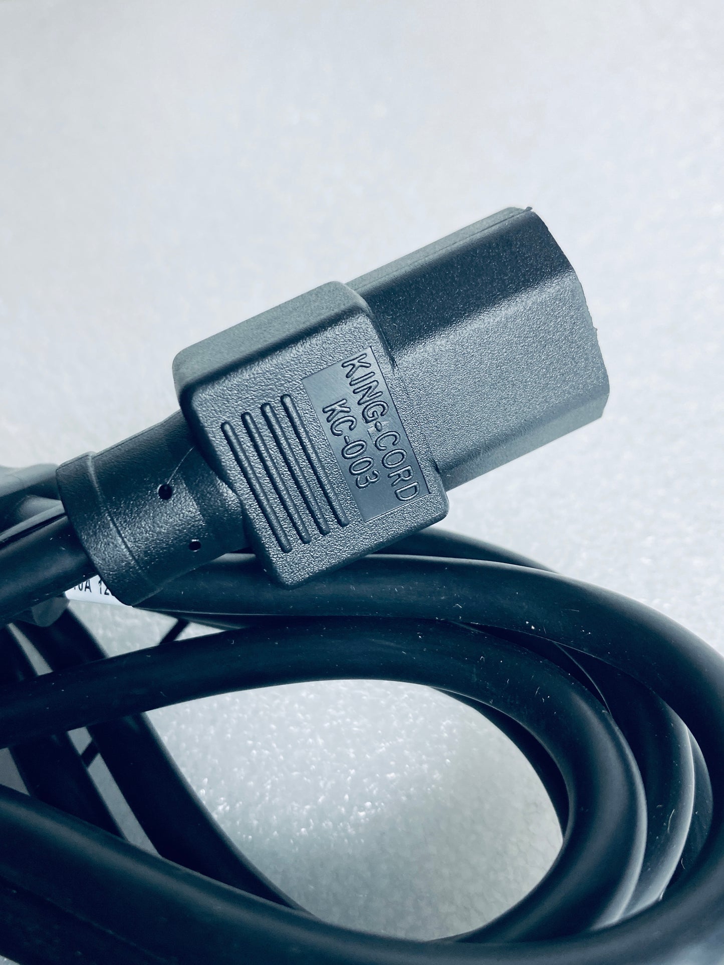 lot Of 2 New Other -King Cord KC-003 6" 10A 125V 3 Prong Power Cable, Black-READ