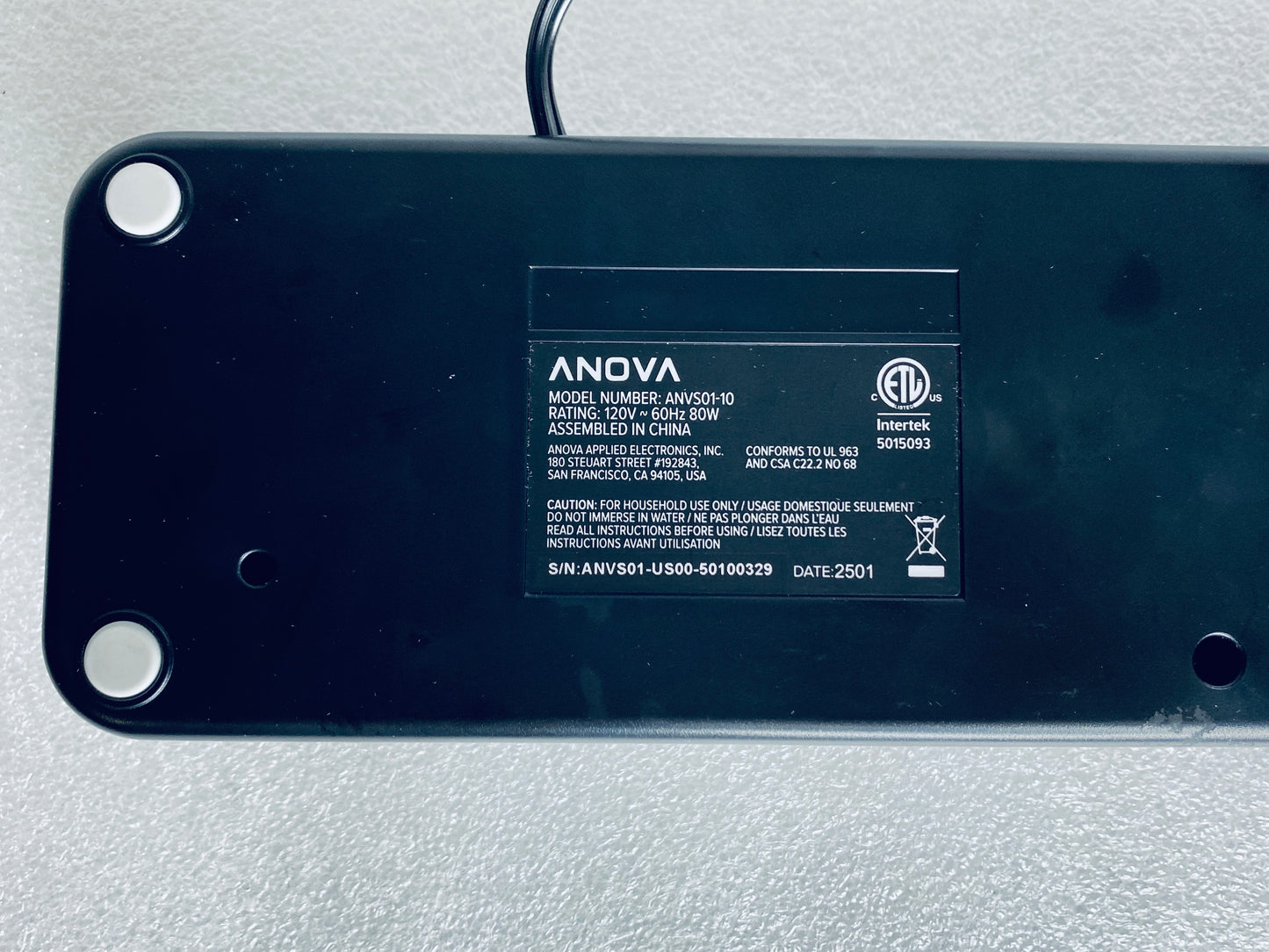 anova Precision Black Vacuum Sealer, ANVS01-US00 - (READ)