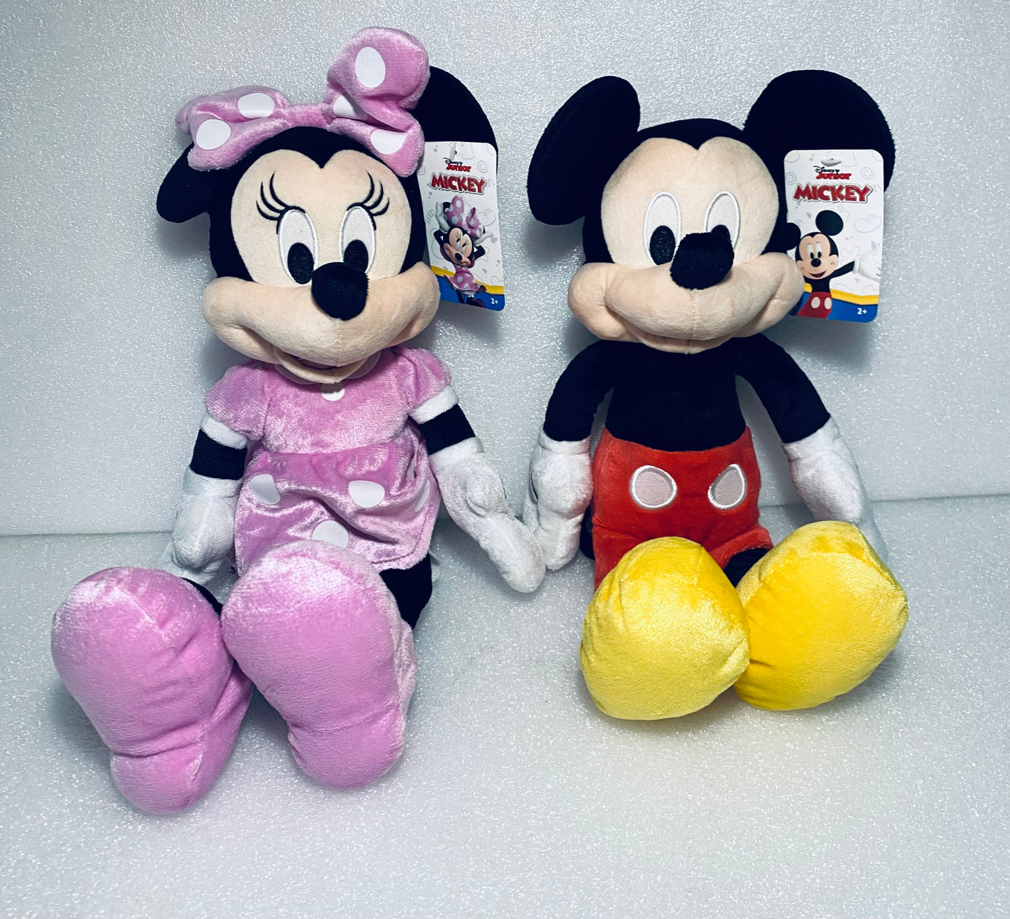 New Disney Junior Mickey & Minnie Mouse Set Clubhouse Series Plush Dolls