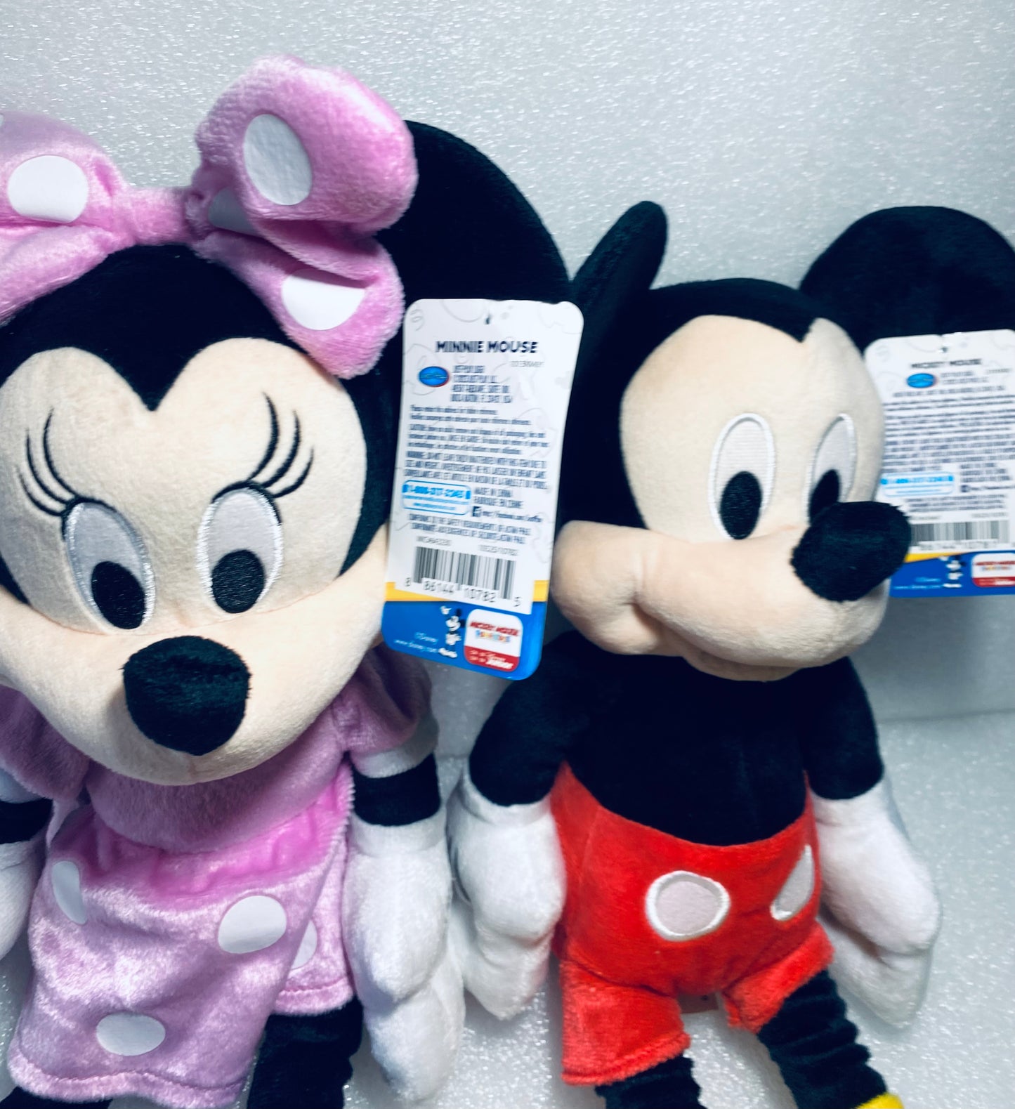 New Disney Junior Mickey & Minnie Mouse Set Clubhouse Series Plush Dolls