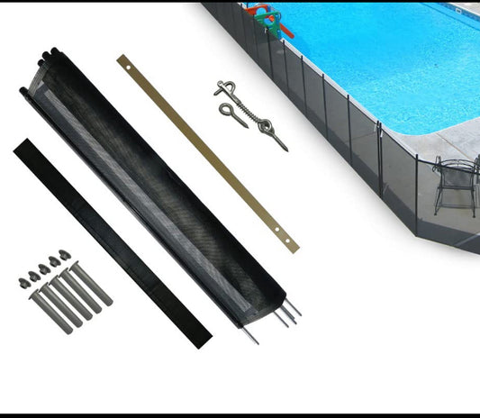 New Other - Life Saver Pool Fence DIY Black Mesh 4’ x 12’ Fencing Section Kit