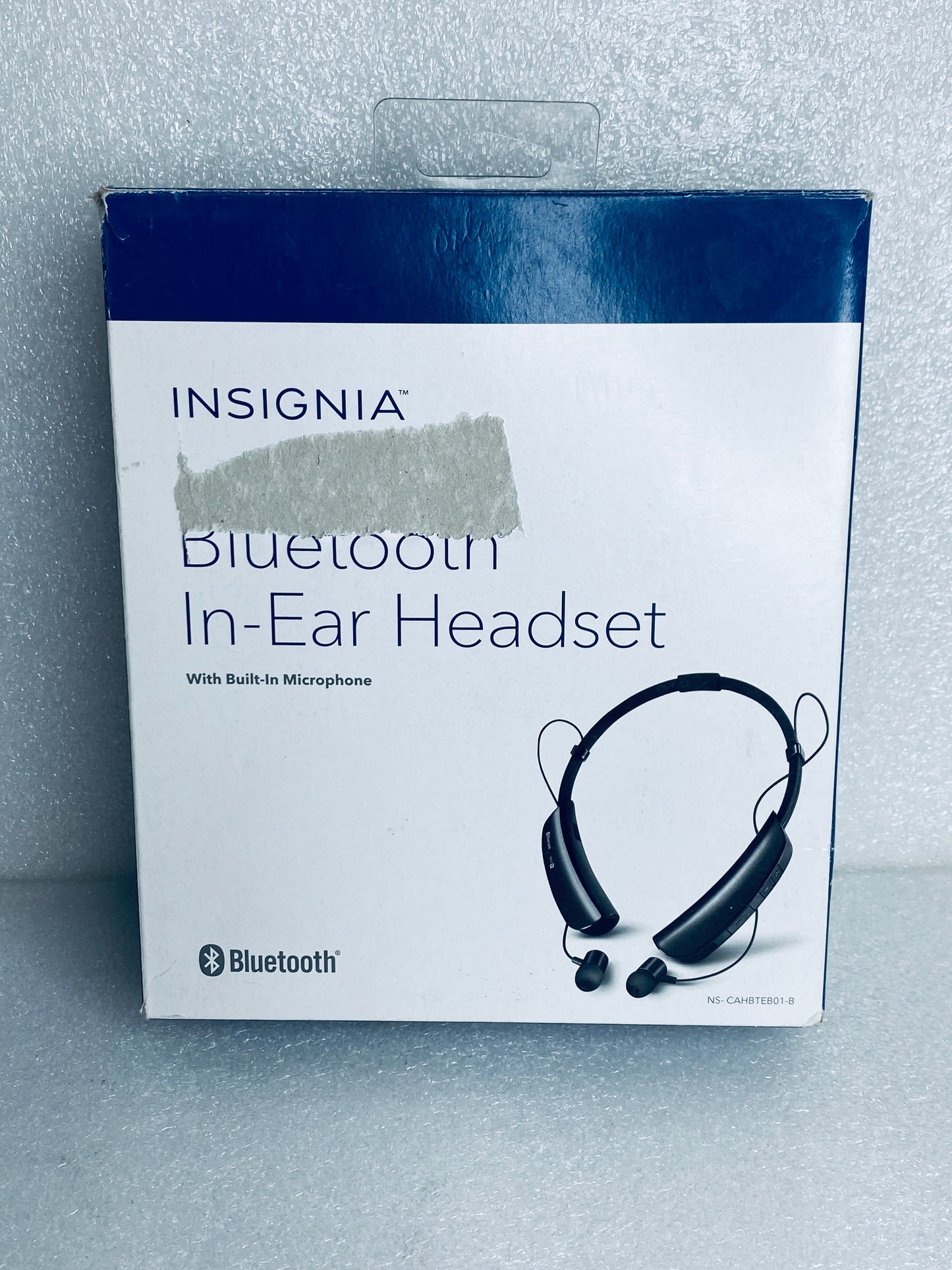 Insignia NS-CAHBTEB01-B Wireless Bluetooth In-Ear Headset, W/ Microphone – READ