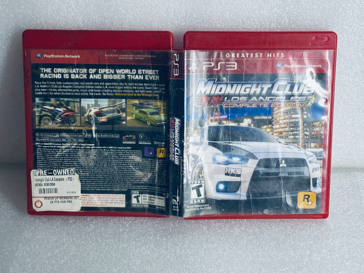 midnight Club Los Angeles Complete Edition For Sony PlayStation 3 - (READ)