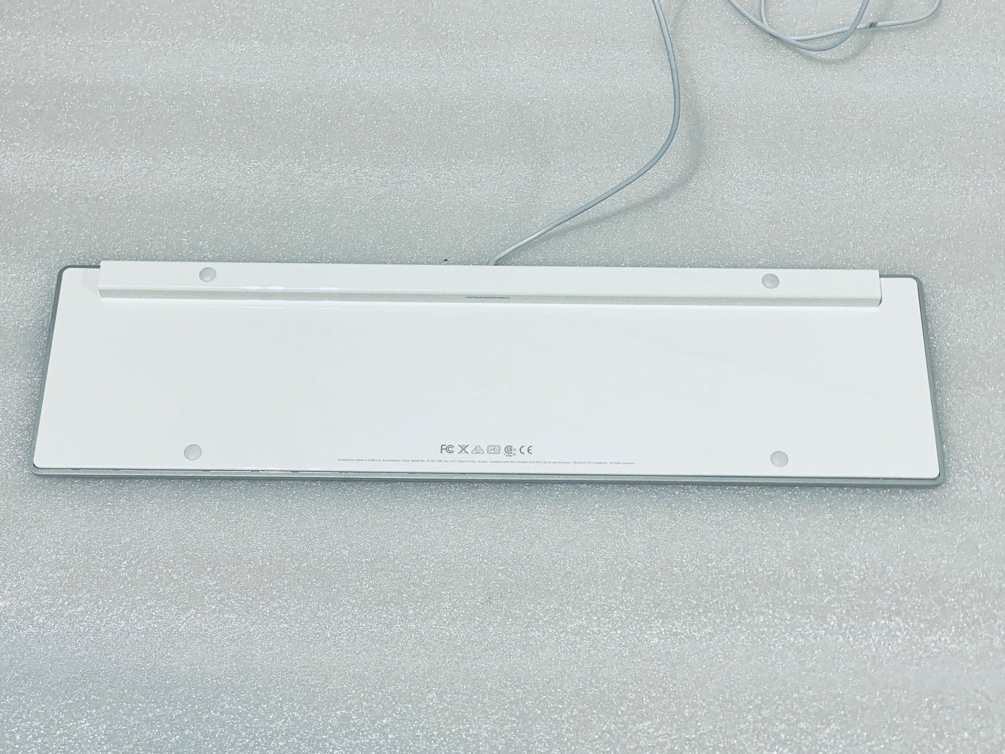 Apple White Aluminum USB Wired Keyboard A1243 & Apple Wired Mouse A1152 - (READ)