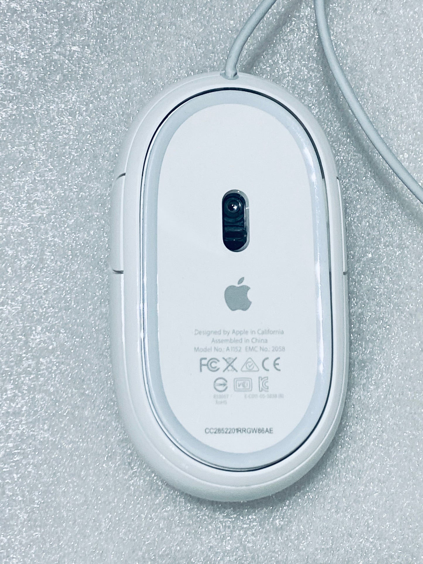Apple White Aluminum USB Wired Keyboard A1243 & Apple Wired Mouse A1152 - (READ)