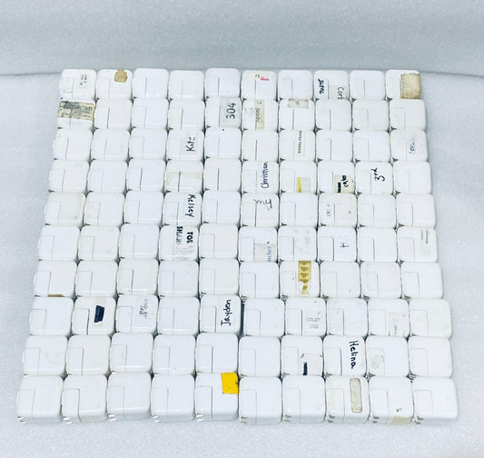 Lot Of 100 - Original/OEM Apple 12W A1401 USB Power Adapter/Charger Bricks -READ
