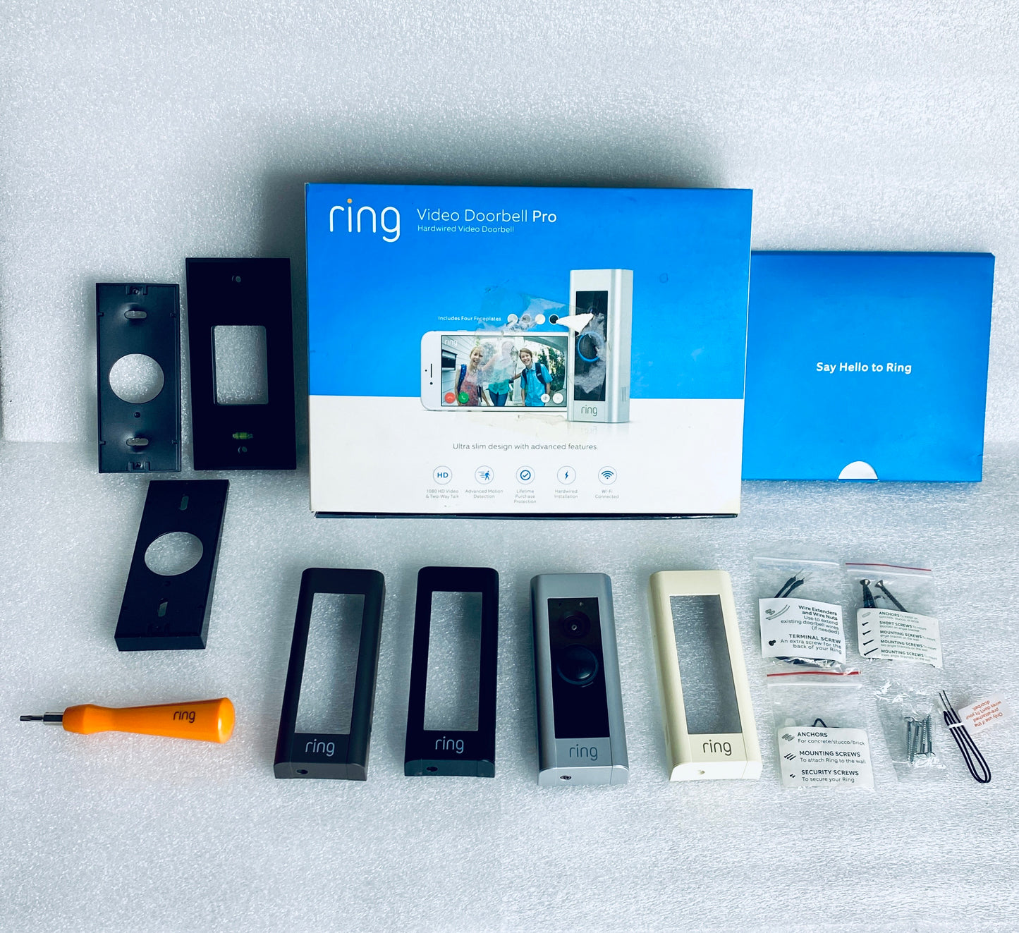 ring Hardwired Video Doorbell Pro W/ 1080p HD Video & Two-Way Talk - (READ)