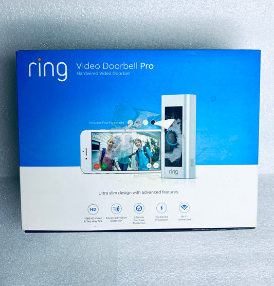 ring Hardwired Video Doorbell Pro W/ 1080p HD Video & Two-Way Talk - (READ)